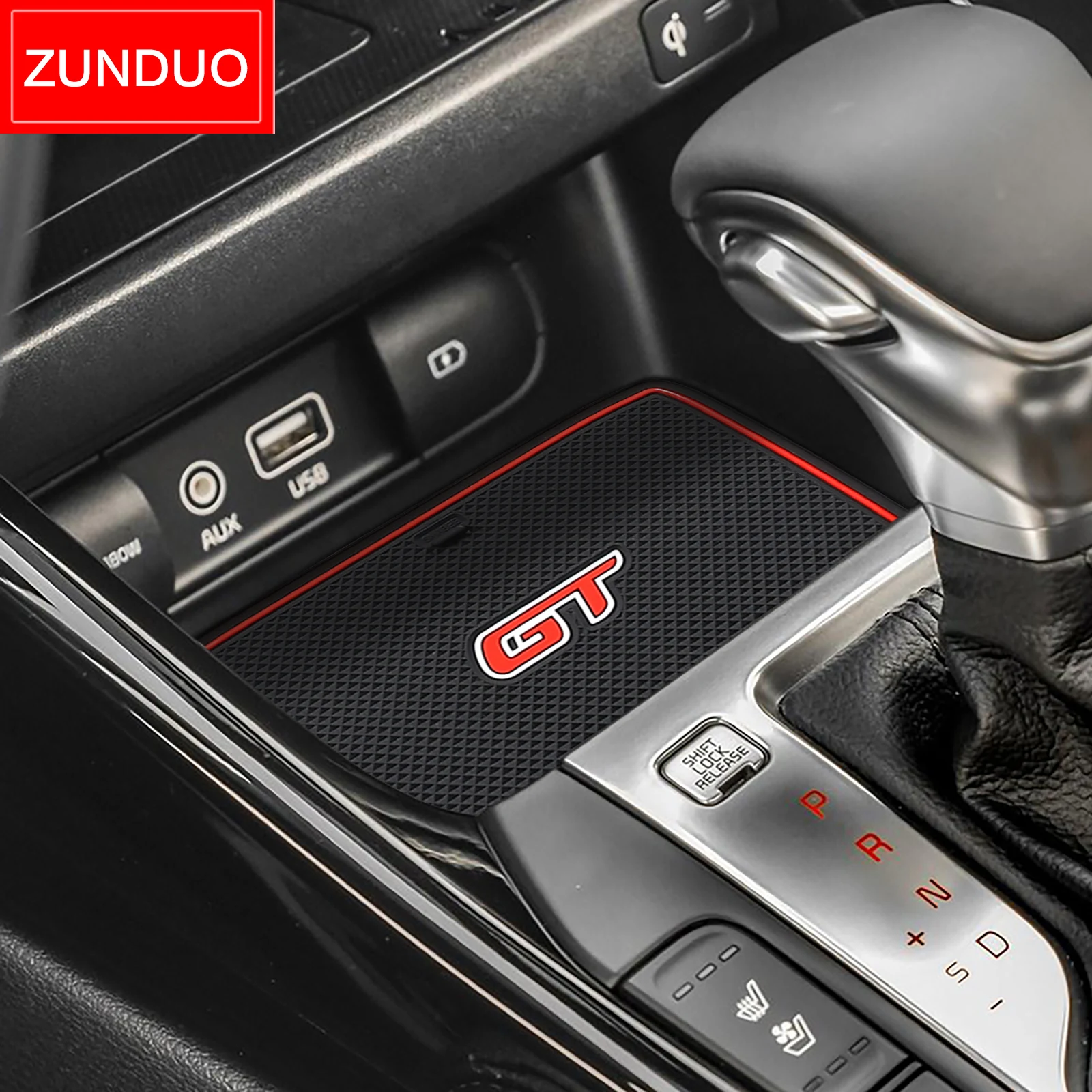ZUNDUO for KIA Forte K3 Cerato 2021 - 2023 GT Anti-Slip Car Gate Slot Cup Mat Door Groove Pad Coaster Interior Accessories