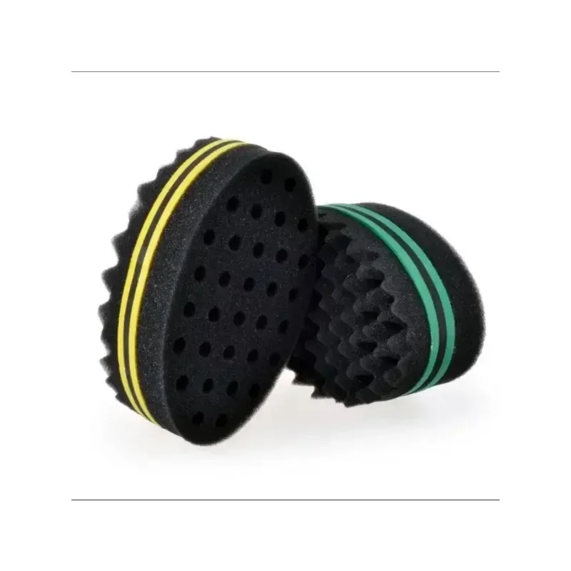 Double Sides Magic twist hair brush sponge Sponge Brush For Natural afro coil wave dread For Hair Styling Tool