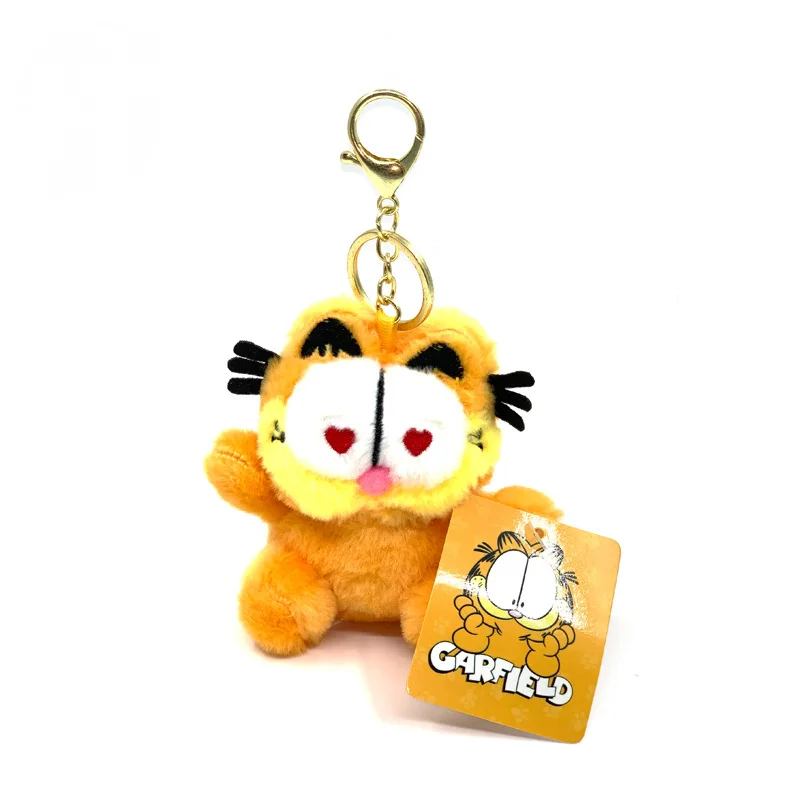 Anime Plush Doll Kawaii Anime Cartoon Garfield Plush Toys Doll Keychain Backpack Pendant Decoration Kids Gifts