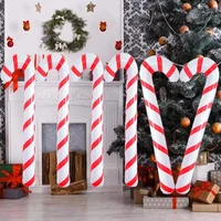 2/4/6Pc Christmas Inflatable Candy Canes Stick Balloons New Year Christmas Holiday Decorations Candy Canes Toy for Outdoor Party 2