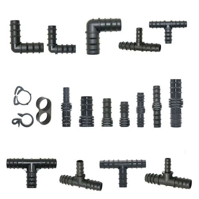 Műanyag Tömlő 1/2 " - 8 Mm -Es 10 Póló -Vízcsatlakozó, Hivatkozva A Könyökök Rovar Tömlőcsepp -Öntözőrendszer Illesztése - Image 6