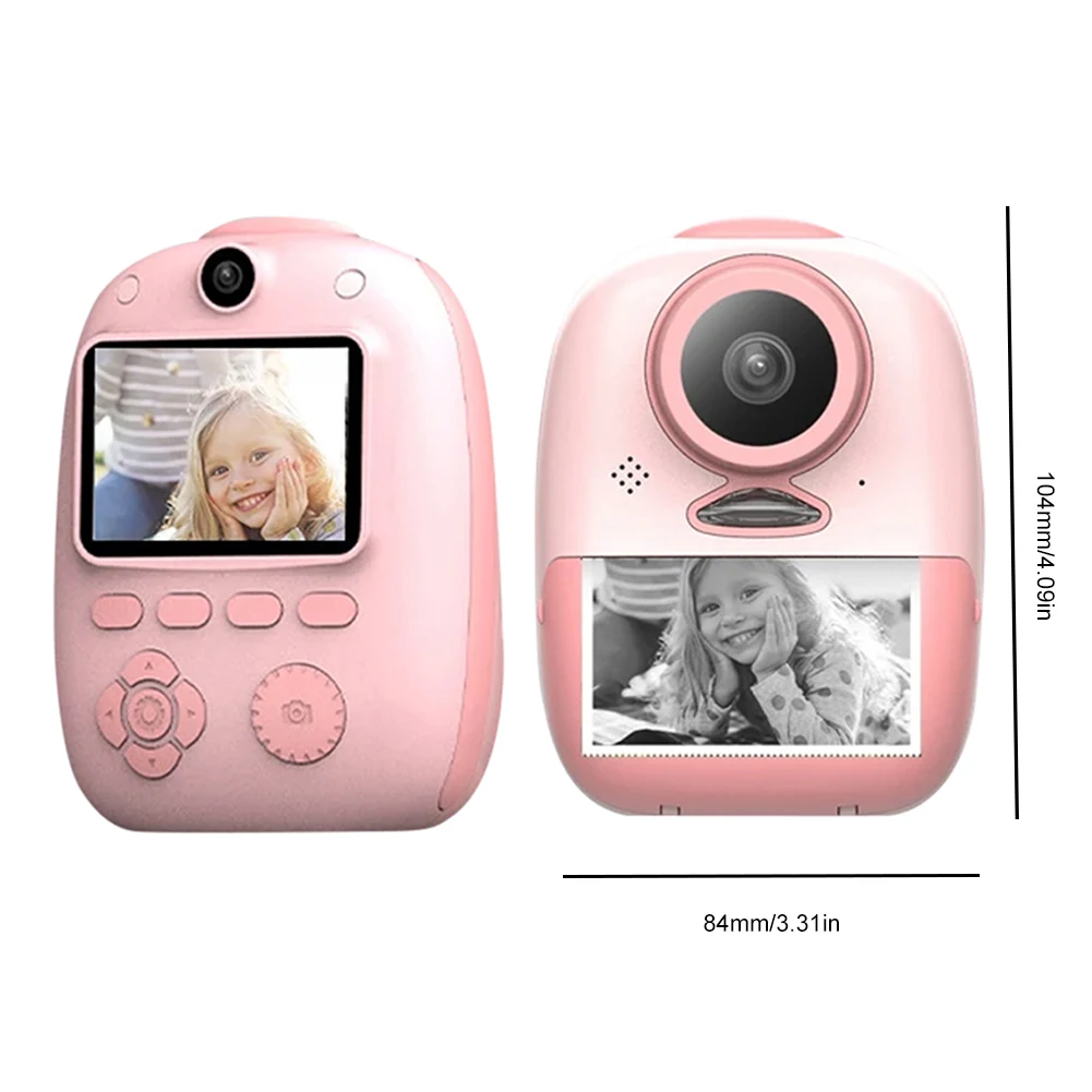 즉석 인쇄 카메라, 디지털 즉석 사진 카메라, 인쇄 용지 포함, 어린이 선물용 즉석 인쇄 카메라, 2 인치 스크린