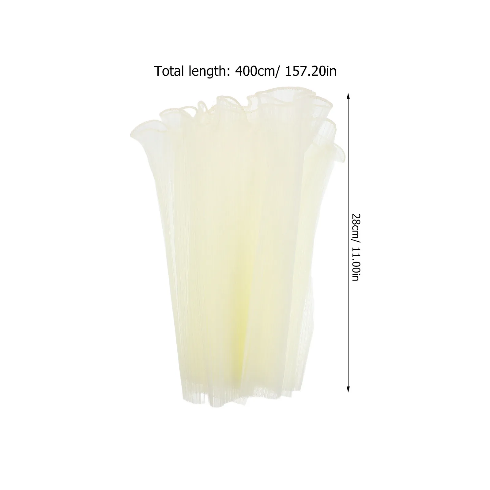 4Pcs 꽃 꽃다발 포장지 결혼식 파티를위한 반투명 웨이브 메쉬 크링클 디자인 생일 꽃집 DIY 공예