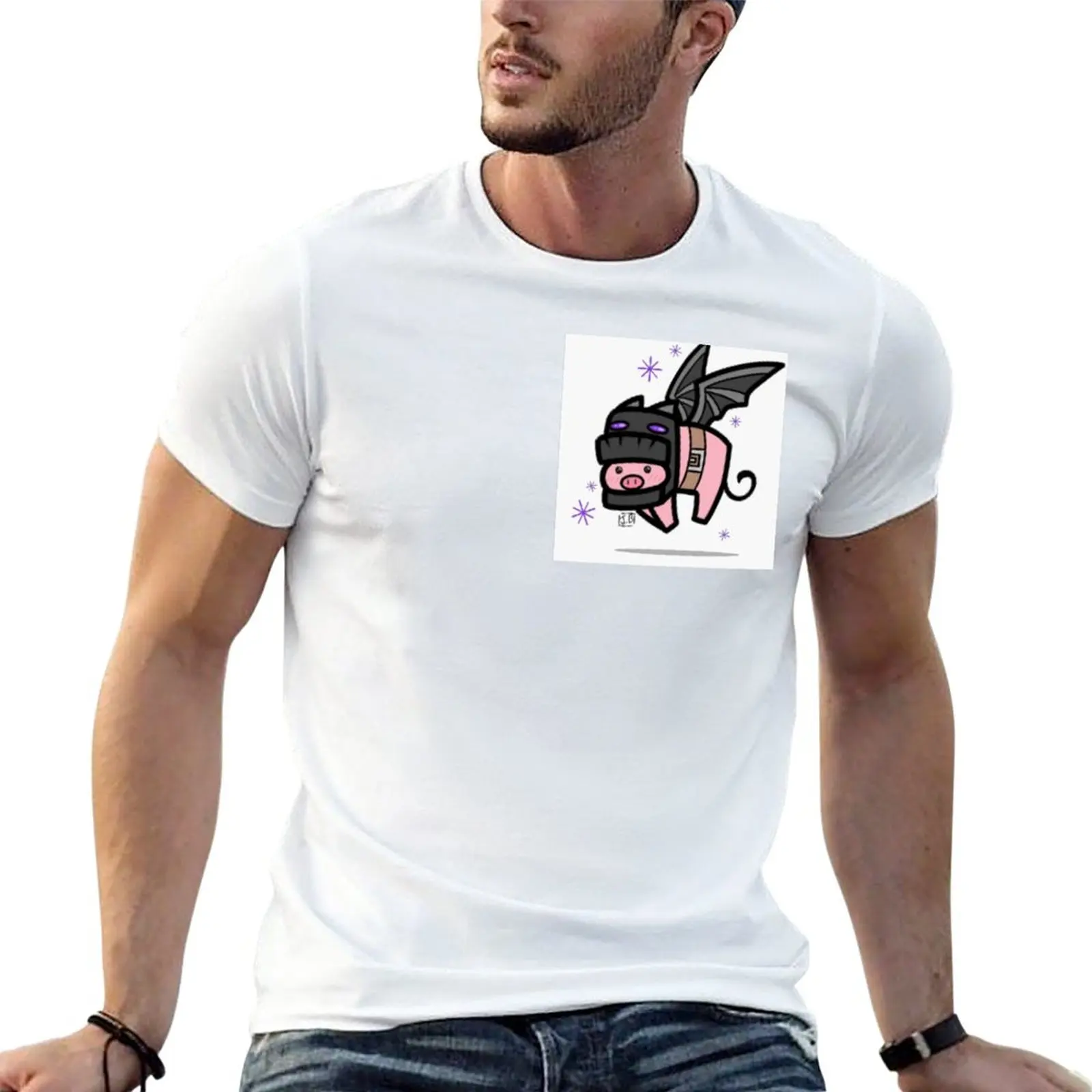 

New EnderPig(W) T-Shirt summer clothes plain t-shirt vintage clothes mens plain t shirts
