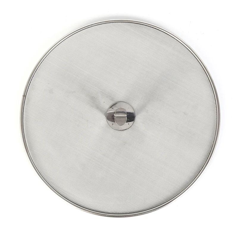 Splatter Screen Mesh Pot Lid Cover Oil Frying Pan Lid Explosion-Proof Smoke Splash-Proof Insulation Oil Filter Cover 1 Pieces grease splatter guard,pot pan protectors