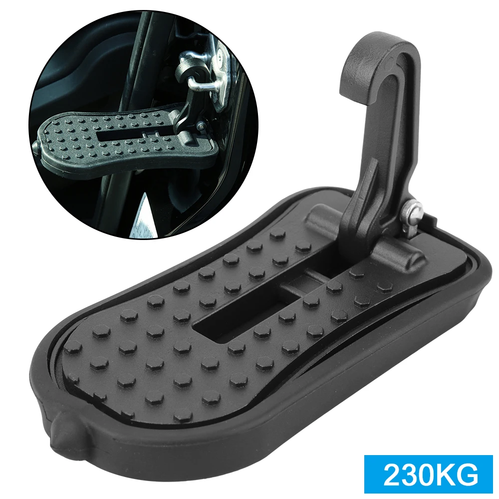 Foldable Car Door Step Pedal Auto Rooftop Luggage Ladder Hooked Auxiliary Foot Pegs Doorstep Universal Safety Hammer | Автомобили и