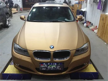 Matte Gold Vinyl Wrap Film 4
