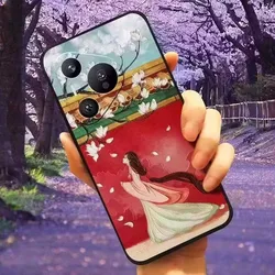3D Flower Relief Silicone Emboss Back Cover - Soft Protective Cartoon Design for Nokia XR21 (Ws59)