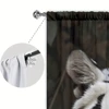 Tiger Printed Curtain for Home Decor - Rod Pocket Window Treatment for Bedroom, Kitchen, Living Room 4