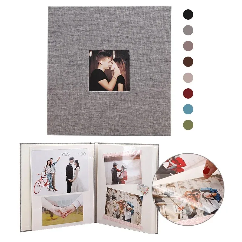 Linen Self Adhesive Photo Album DIY Scrapbook