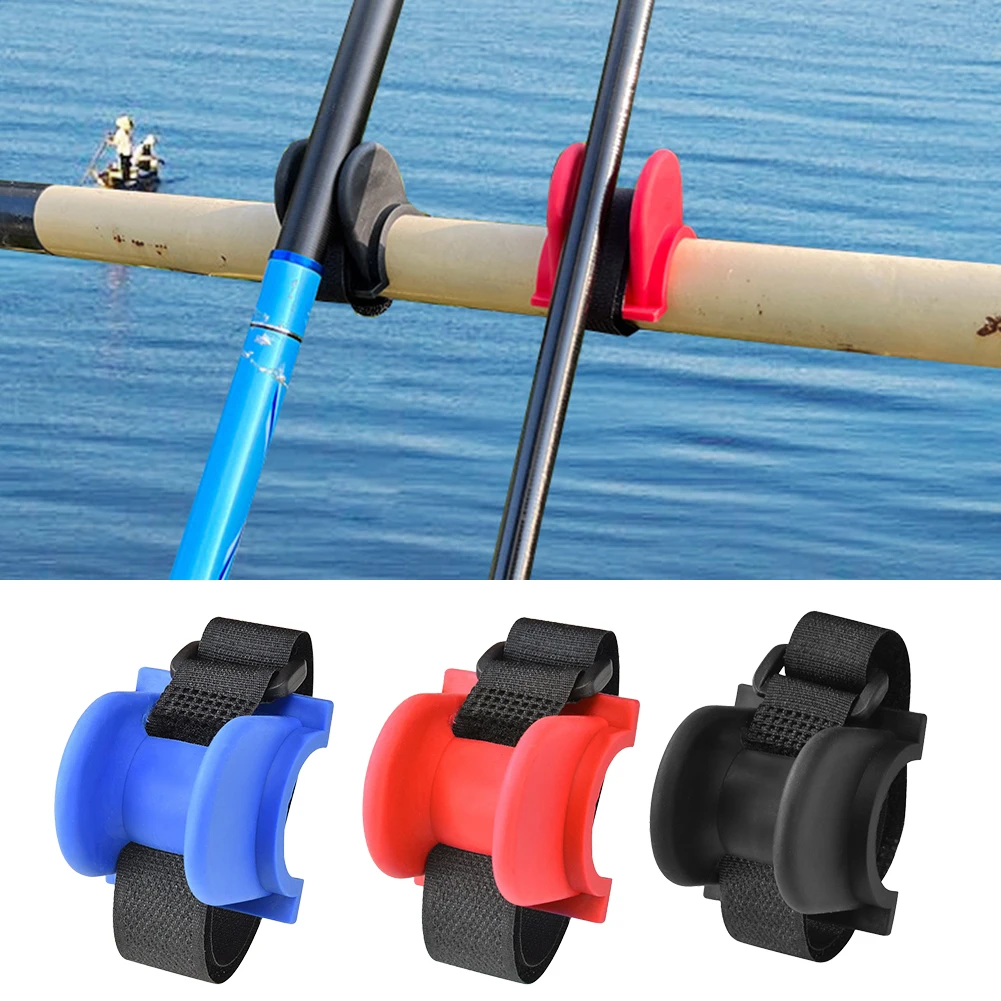 U Shaped Fishing Rod Bracket Portable TPE Fishing Rod Holder Fishing Boat Railing Fixing Rod For Fishing Rod Sea Pole Fishrod