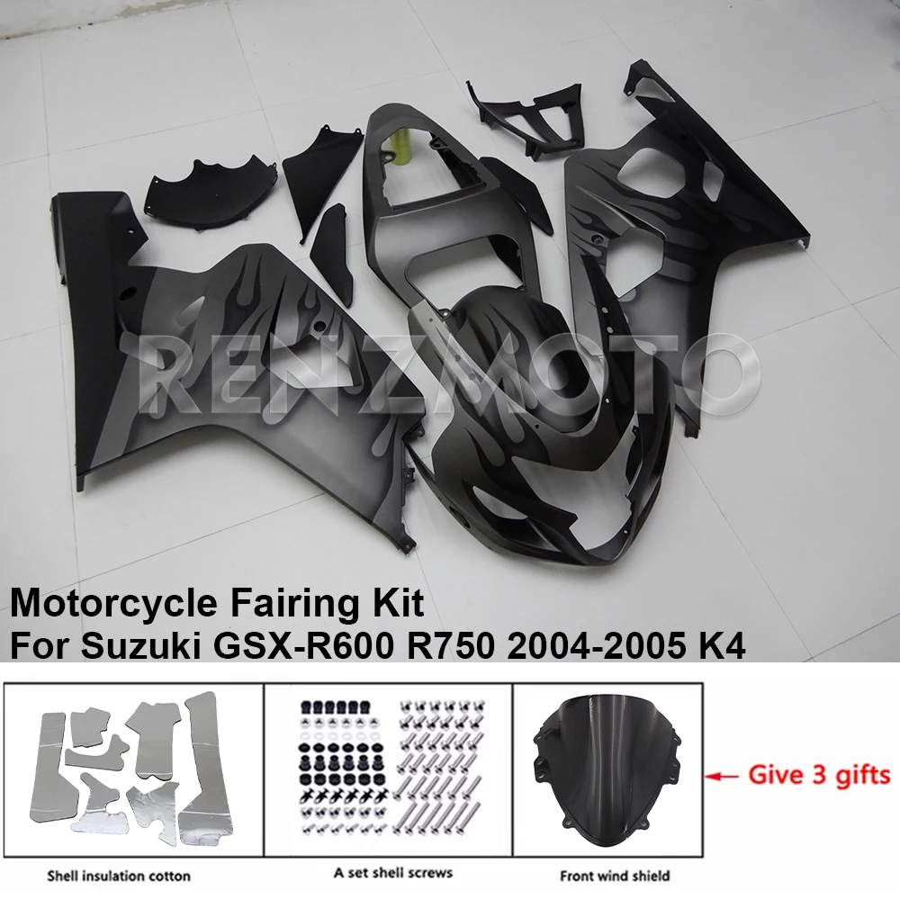 

Motorcycle Fairing Kit For Suzuki GSX-R600 R750 2004 2005 K4 K5 GSXR600750 ABS Plastic Guard Plate Accessories Shell S0604-121a