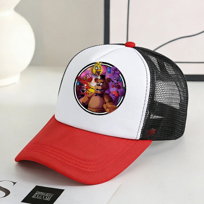 Five Nights at Freddy's Themed Mesh Baseball Cap - Cartoon Sports Hat