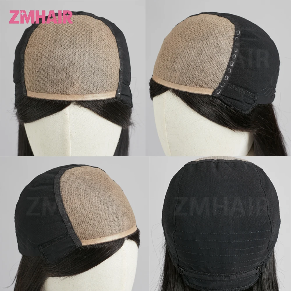 실크 베이스 인모 가발 PU 프론트 4    백인 여성용 초콜릿 컬러 가발, 버진 유럽산 인모 앞머리 스타일