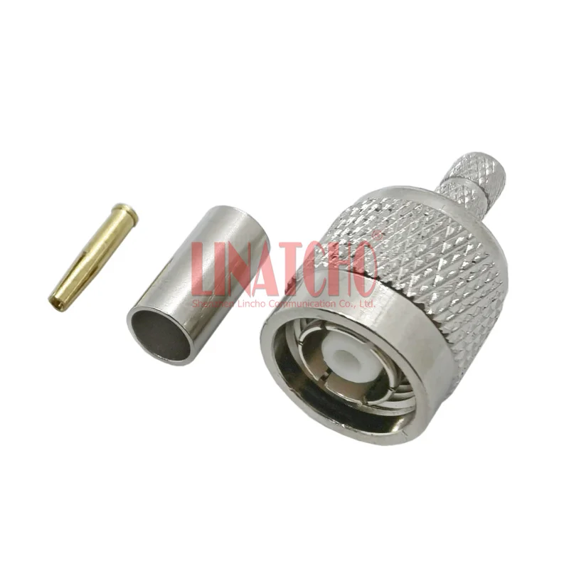 

RG142 RG141 LMR195 RG58U Cable RF Coaxial Crimp RP TNC Male Connector Reverse Pin