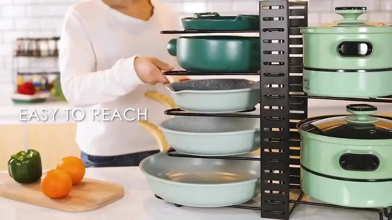 Multi Layer Vertical Pot Rack 6