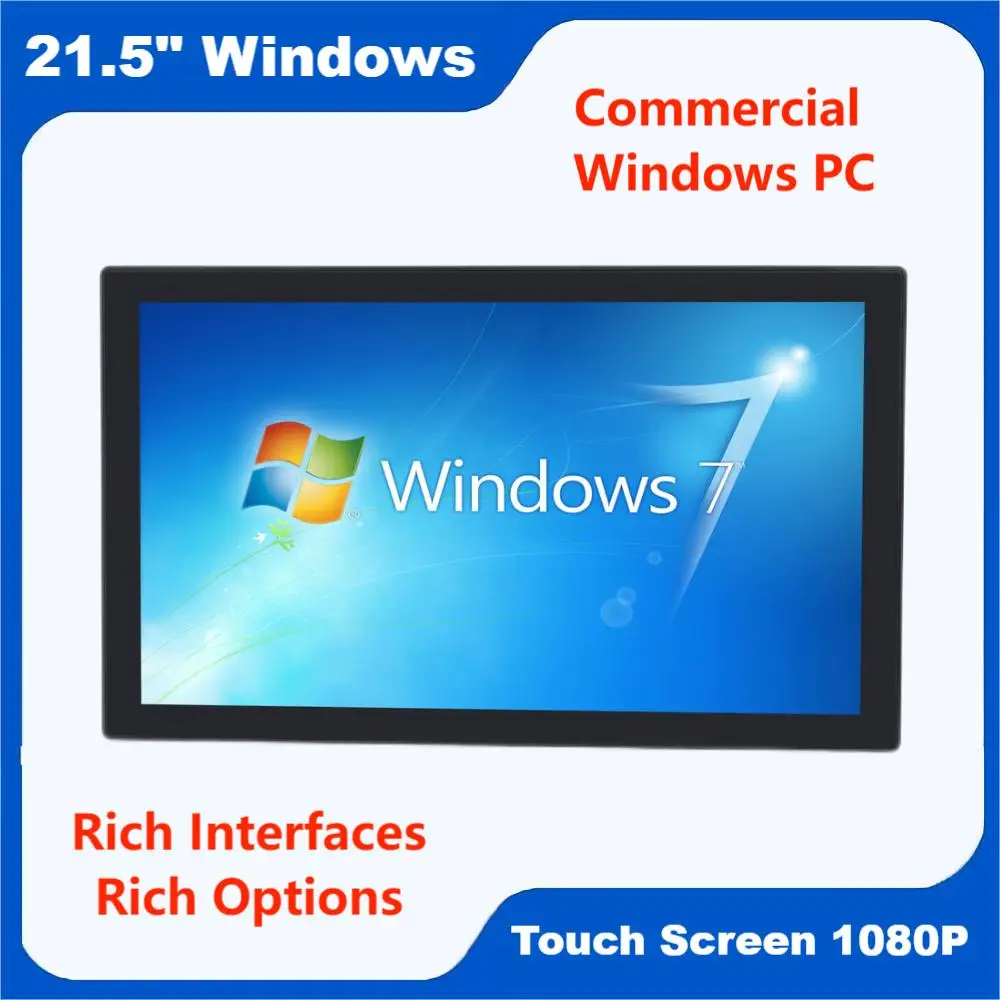 21.5 Pollici Montaggio A Parete Windows Tablet Industriale Touch Screen Capacitivo Intel Pc Monitor Aio Kitch Display Advertising Player