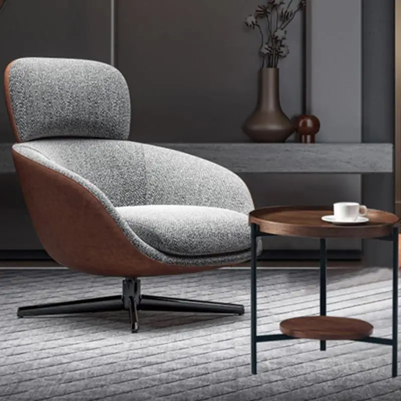 Italian Style Simple Luxury Single Lounge Chair For Living Room Modern Sofas Chaise Longue Design Creative Back Chairs