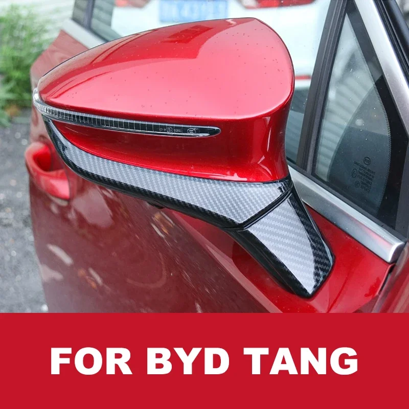 

Car Accessories For Byd Tang Ev/Dmi 2021 2022 2023 Carbon Fiber Rearview Mirror Anti-rub Strip Protector Anti-collision Sticker