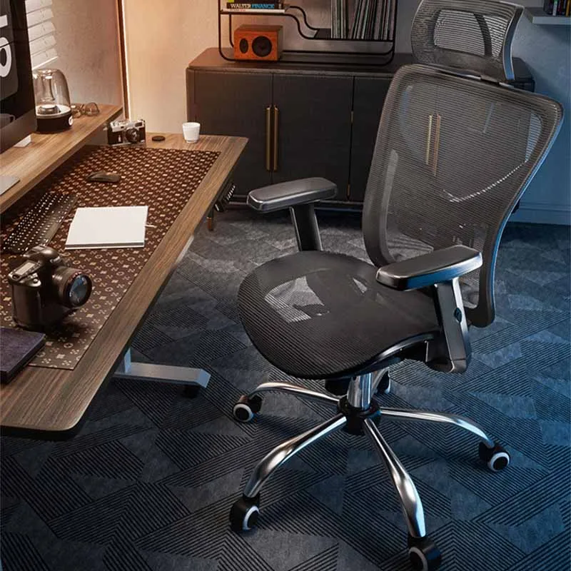 Roller Pillow Modern Office Chair Back Support Neck Handle Comfortable Swivel Chair Work Professional Silla Gamer Home Furniture