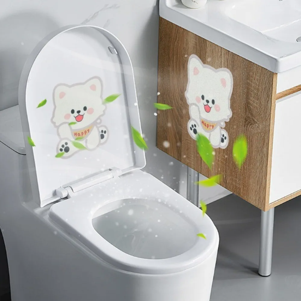 Animal Pattern Flower Fragrant Toilet Sticker Self-adhesive Remove Odor Fresh Air Suitable for Bathroom Kitchen Wardrobe