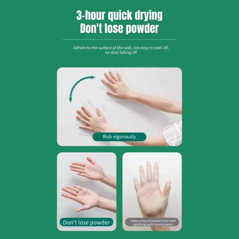 Wall Repair Agent Cream Waterproof Coating Sealant Agent Crack Mending Quick-Drying Mildewproof Patch White Wall Restore