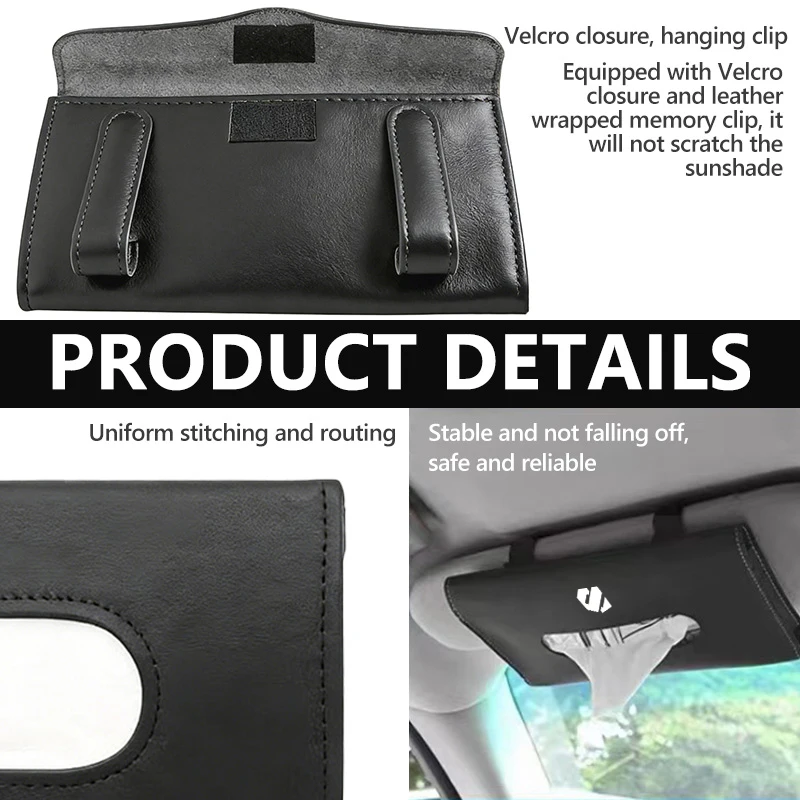 Toyota Car Sun Visor 티슈 박스 교수형 냅킨 보관 가방 Alphard 2015 2016 2017 2018 2019 2020 시리즈 Vellfire