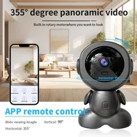 Caméra Robot de Surveillance WiFi 8MP PTZ, Moniteur Bébé de Sécurité, Audio Bidirectionnel, Vision Nocturne, Suivi Intelligent, Caméras IP Domestiques pour Animaux de Compagnie 3
