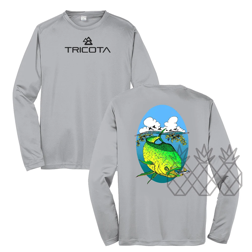 

Футболка рыболовная с длинным рукавом, воздухопроницаемая рубашка с защитой от ультрафиолета, UPF 50 Qui, летняя одежда