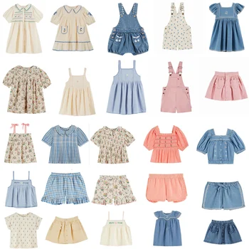 Girls Embroidered Blouse & Shorts Set 1