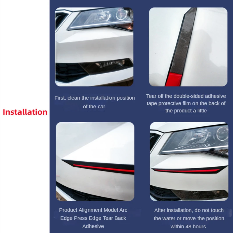 Universal Car Bumper Protector Strips - Anti-Scratch Decorative Guards