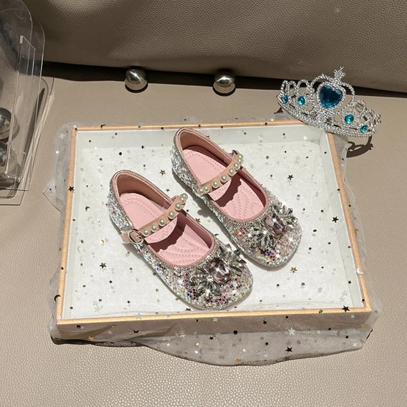 Rhinestone Kids Casual Shoes for Girls