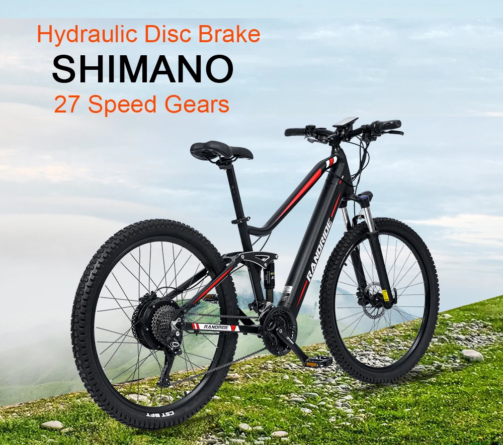 Randride YS90B Elektro-Mountainbike 1000W Motor 70KM Reichweite 45KM/H Höchstgeschwindigkeit Hydraulische Bremse 48V13.6Ah Akku E-Bike – Detail 9