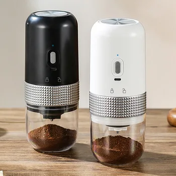 JJYY Electric Coffee Bean Grinder Wireless Mini Coffee Bean Rechargeable Espresso Spice Grinder Home Kitchen Office Travel 1PC