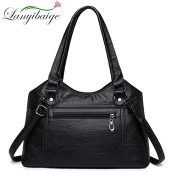 Borsa da donna Casual di lusso borsa A mano da donna in pelle di alta qualità per donna 2024 nuova borsa A tracolla grandi borse A tracolla Sac A Main