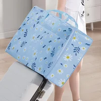 1pcs non-woven zou chrysanthemum storage bag, wide handle, smooth zipper, dustproof and mildew-proof, suitable for clothes, etc 2