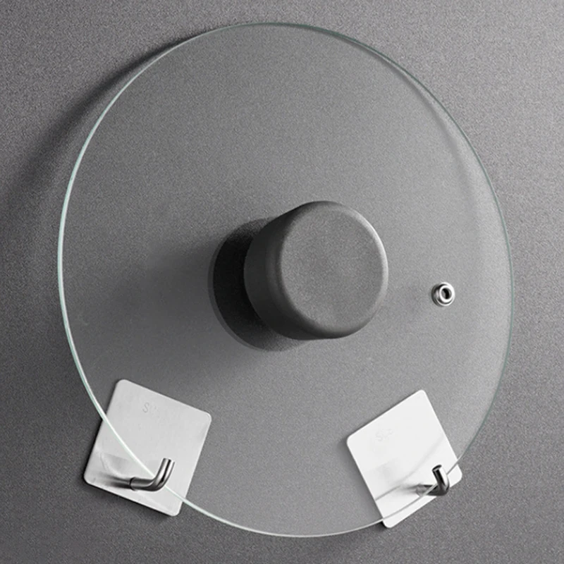3-teiliges Set aus Edelstahlhaken, multifunktionale Küchenwandhaken, polierte Oberfläche, langlebiges und modernes Design, zum Aufhängen von Utensilien, Haken zum Aufhängen, für Badezimmer, für Handtücher und Badebälle, gute Tragfähigkeit – Detail 13