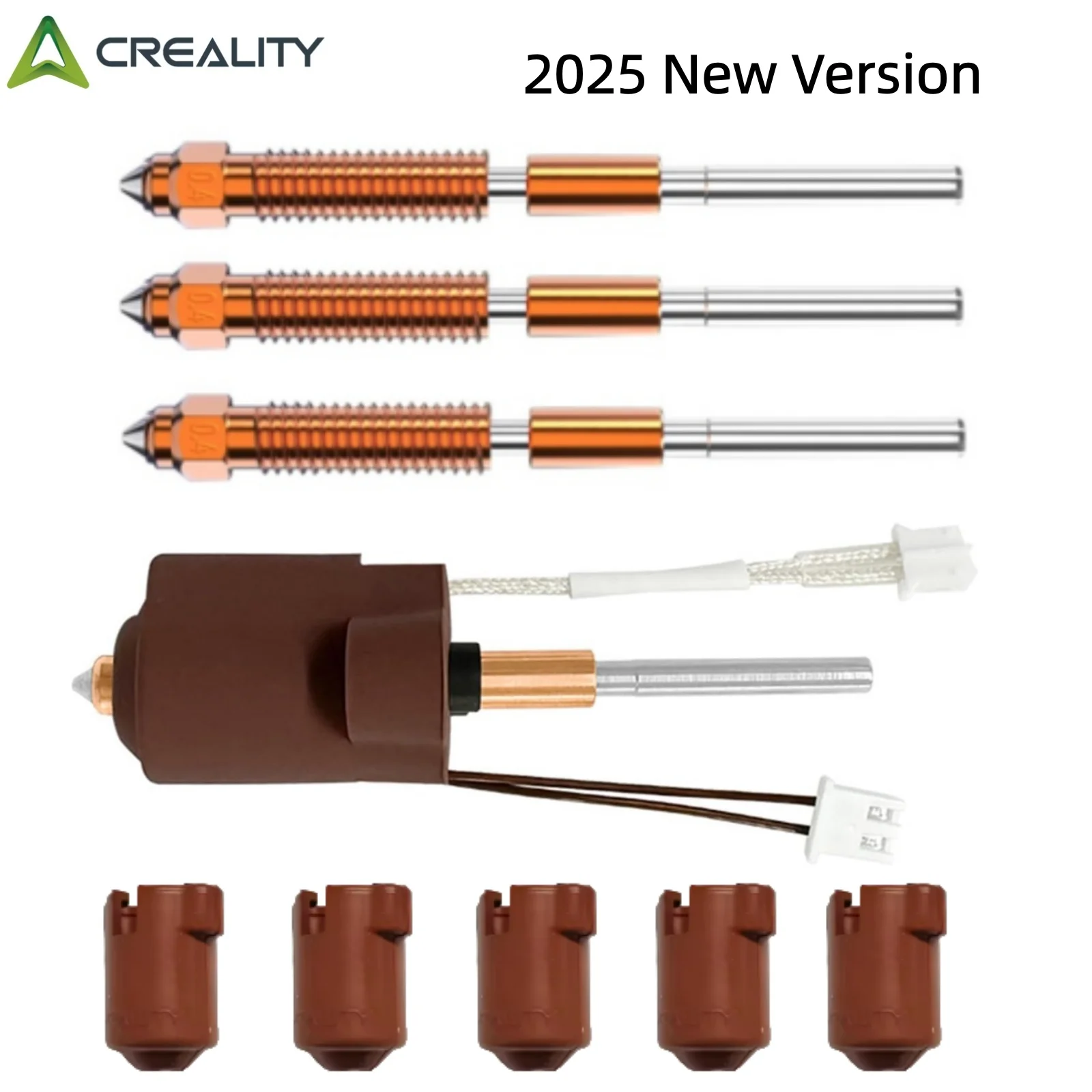 Creality New Version K1C k1 Max Hotend Ceramic Heating Block Kit 3D Printer Parts Quick-Swap Nozzle Heat Break Resistance Hotend 1