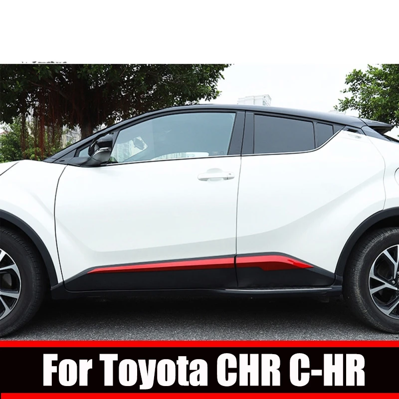 For Toyota CHR C-HR XA10 2018 2019 2020 2021 2022 ABS Chrome Door Body Side  Skirt Accent Moulding Sticker Trim Accessories - AliExpress