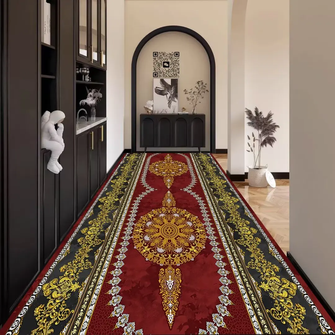 Hallway Corridor Carpet Entry Door Corridor Washable Home Porch Room Decoration Luxury Bedroom Bedside Aisle Mat Long Area Rug 3