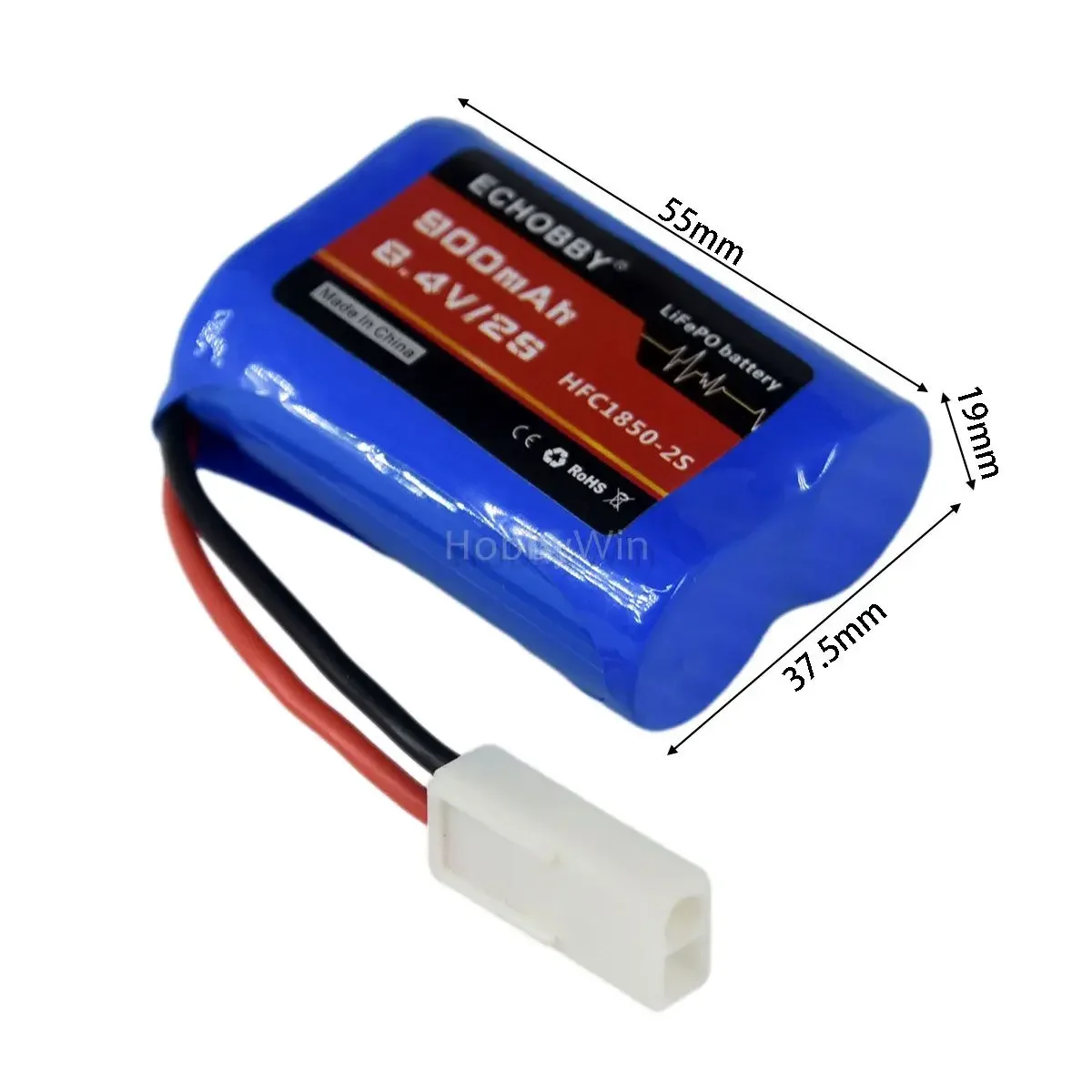 

6,4 V 2S 900mAh HFC18500 аккумулятор LiFePO EL2P нормальный штекер для радиоуправляемого автомобиля грузовика лодки