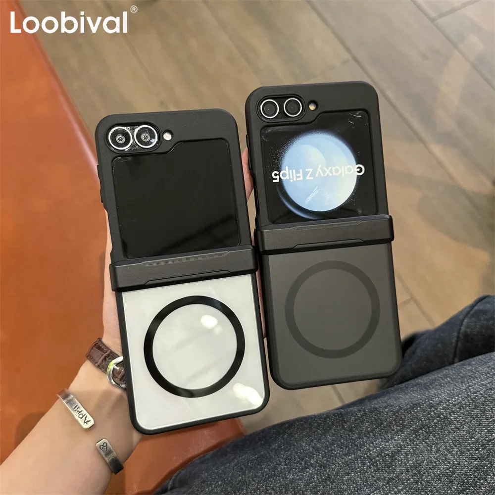 Luxury Clear Magnetic Case - Wireless Charge Shockproof 2-in-1 Matte Cover