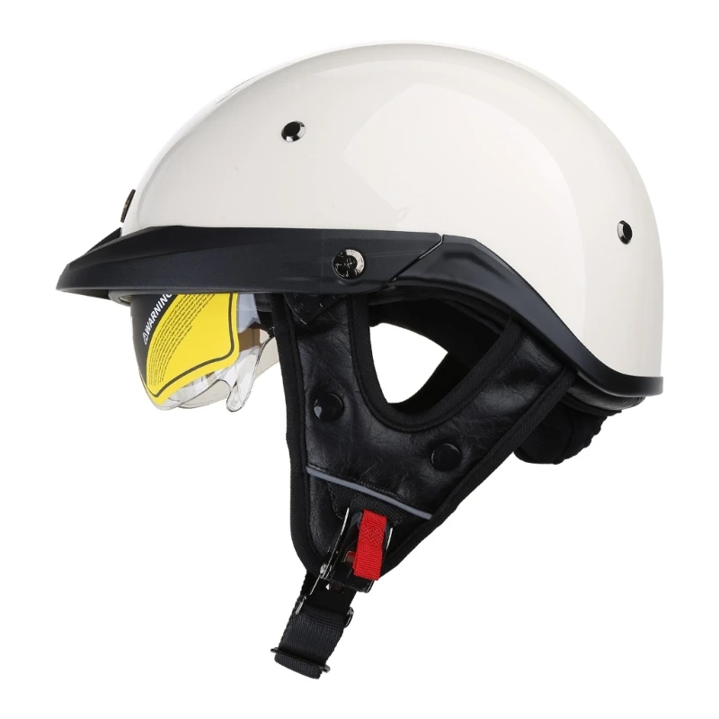 

D7WD Open Face Motorcycle Half Helmet Retro-Baseball Cap Scooter Moped Jet Helmet Hat