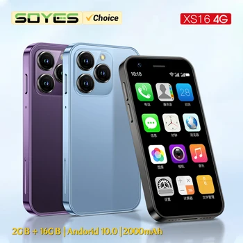 SOYES XS16 Mini Android10.0 Smartphone réseau 4G 2GB RAM 16GB ROM 3 "affichage 5MP caméra double SIM avec Play Store WhatsAPP 1