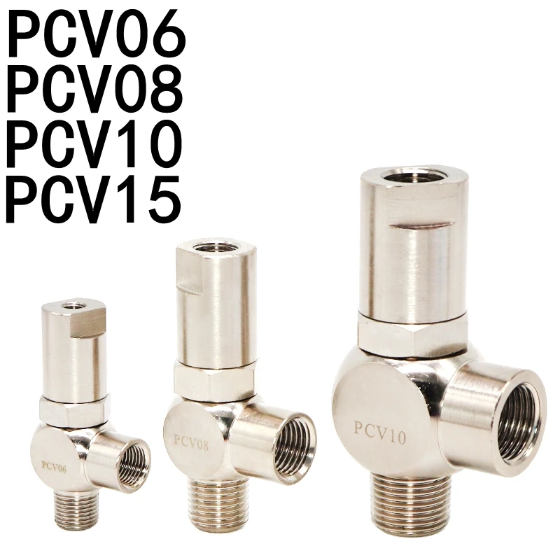 

Pneumatic Quick-Plug Check Valve PCV06 PCV08 PCV10 PCV15 Air-Induced Air-Controlled Pilot No-return Valve PCV Series