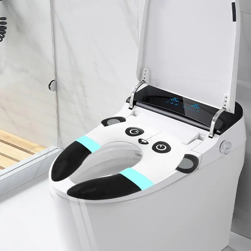 Foldable Toddler Toilet Seat Mat Travel Potty Seat Pad Folding Travel Panda Comfortable Toilet Seat Cover For Home Camping Trip 2