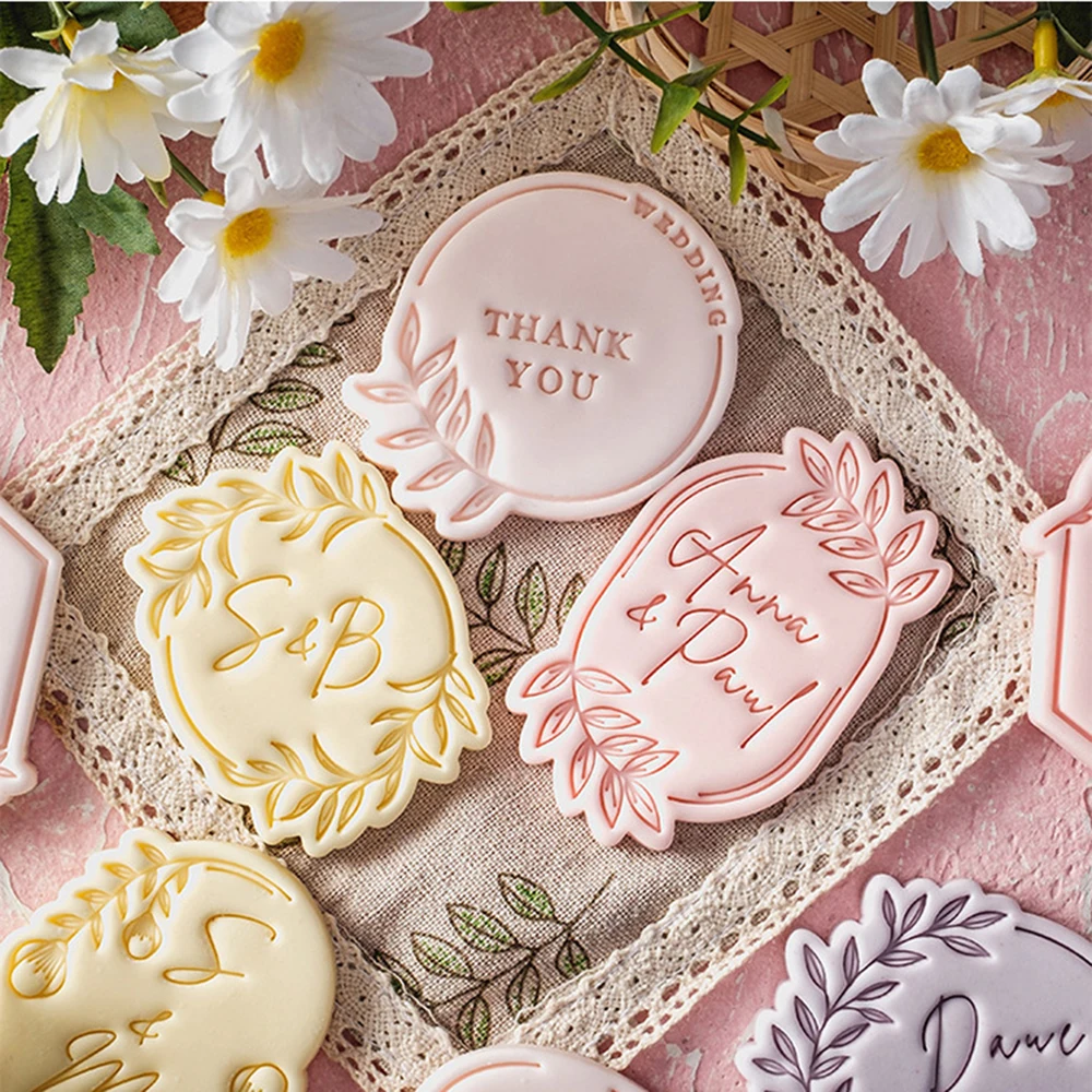 Pattern Blessing Cookie Mold Wedding Birthday Cake Cutting Mold DIY Baking Tool cookie mould,cookie printing mold,baking mold