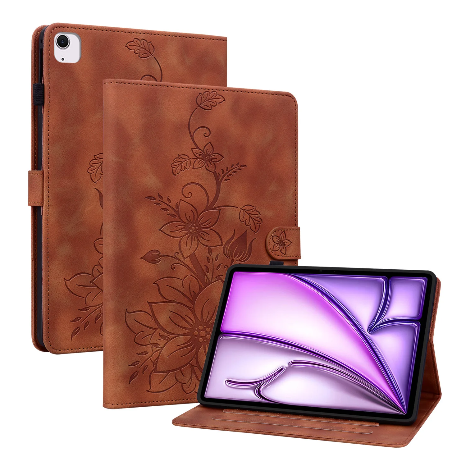 Lily Premium Leather Stand Case - Elegant Tablet Cover
