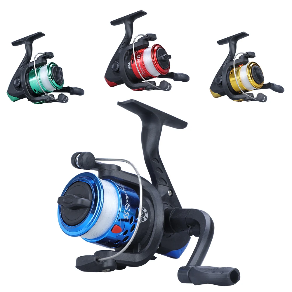 Sougayilang Mini Spinning Reel High Speed 5.2:1 Strong Gear Ratio Left Right Interchangeable Lure Ice Fish Reel Novice Scroll spinning fishing reels fishing reels