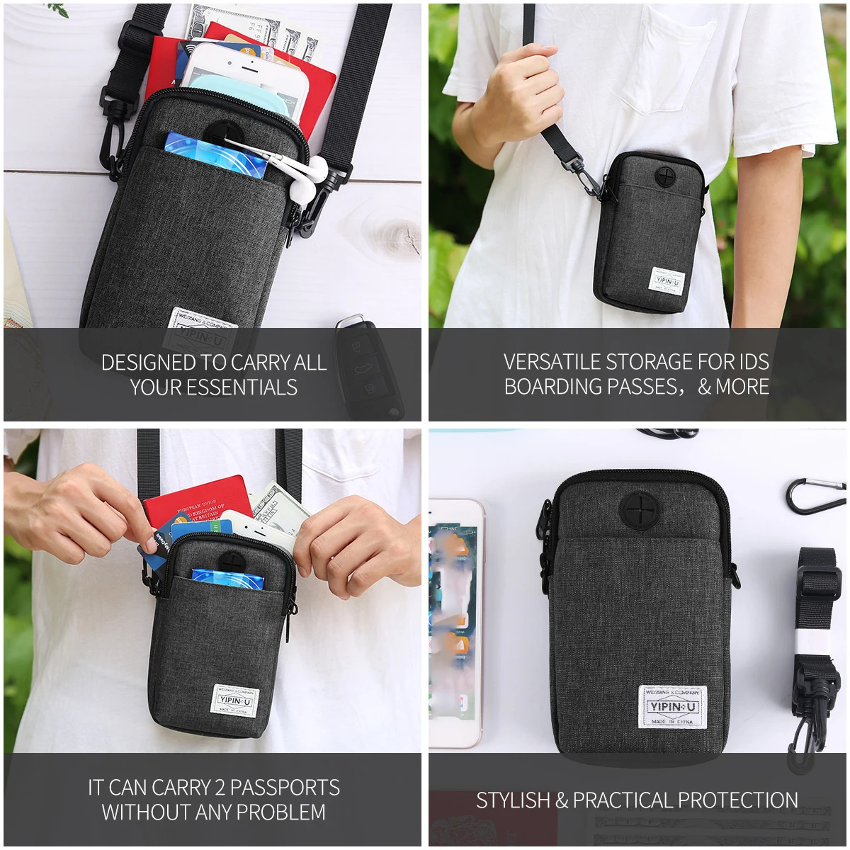 Men Women Mobile Running Bag Phone Water Sports Fitness Multi-functional Outdoor New Bottle Close-fitting Portable Fashion Waist